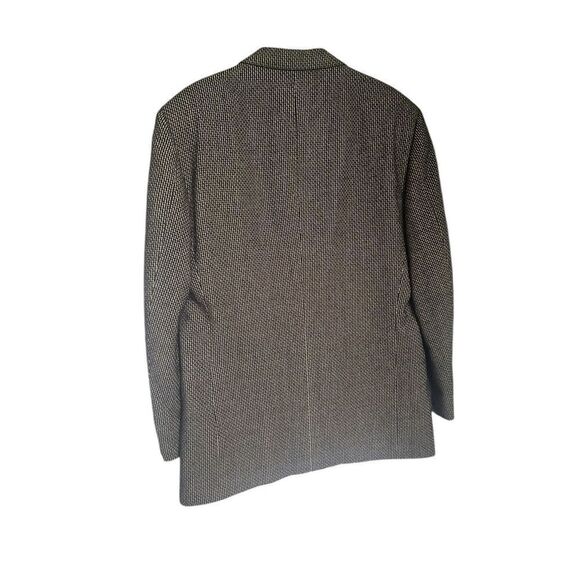 Paul Zileri Wool Blend Gruppo Blazer Black Gold Metallic Size L 52 - Picture 7 of 16